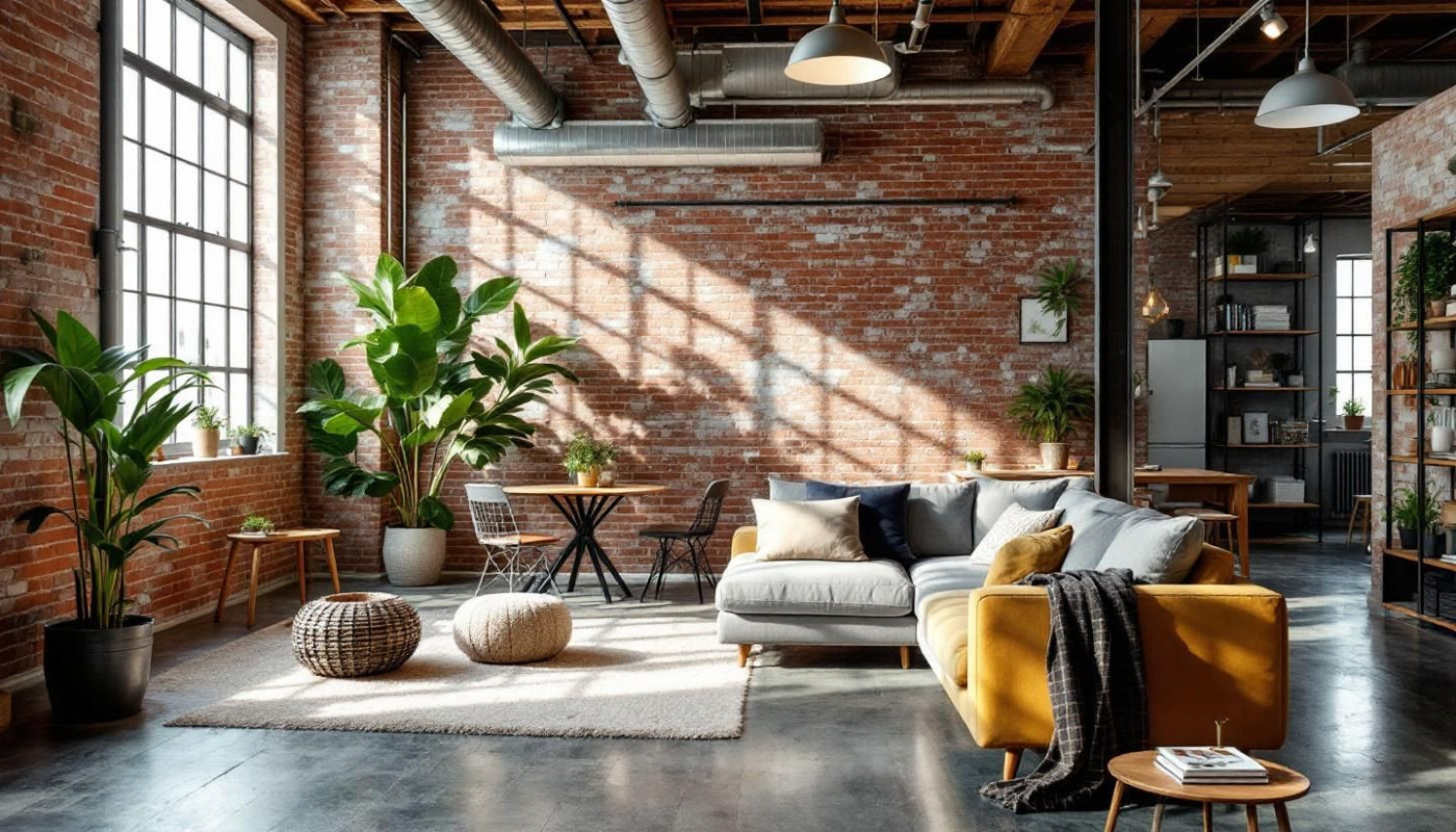 Comment intégrer des éléments naturels dans une déco de style industriel ?